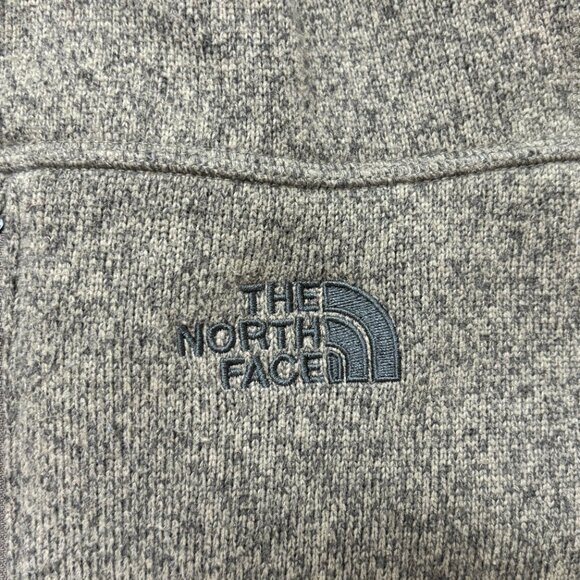 The North Face Full Zip Light Brown Heathered Fleece Mens Medium - Picture 5 of 12